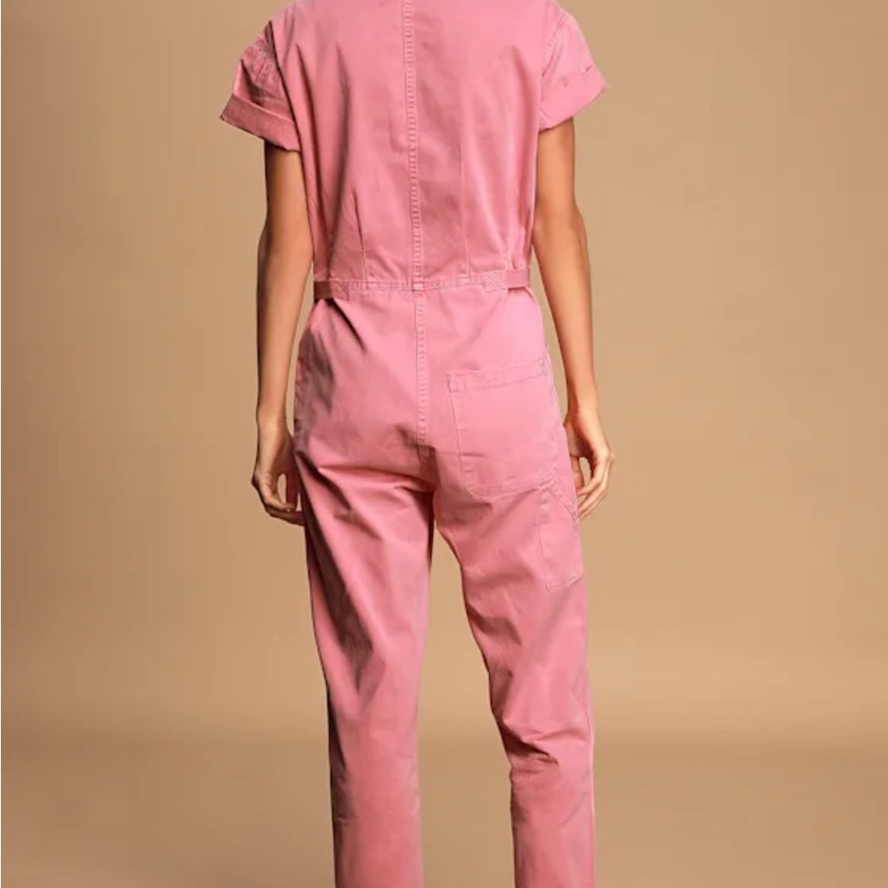 Pistola Washed Pink Utility Jumpsuit - Picture 4 of 8